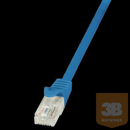 LOGILINK - patch kábel, CAT 5e UTP 0,25m kék
