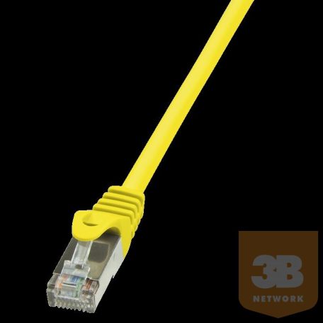 LOGILINK patch kábel, Cat.5e F/UTP 0,25m sárga