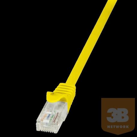 LOGILINK - patch kábel, CAT 5e UTP 0,25m sárga