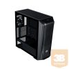 COOLER MASTER Ház, Mid Tower ATX CMP 520L, Edzett üveg, Tápegység nélkül, fekete