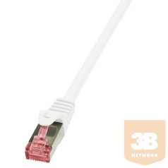 LOGILINK patch kábel, Cat.6 S/FTP PIMF PrimeLine 30m fehér