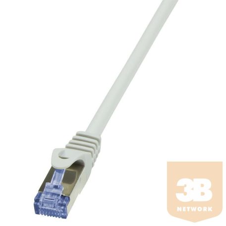 LOGILINK patch kábel, Cat.6A 10G S/FTP PIMF PrimeLine 0,50m szürke