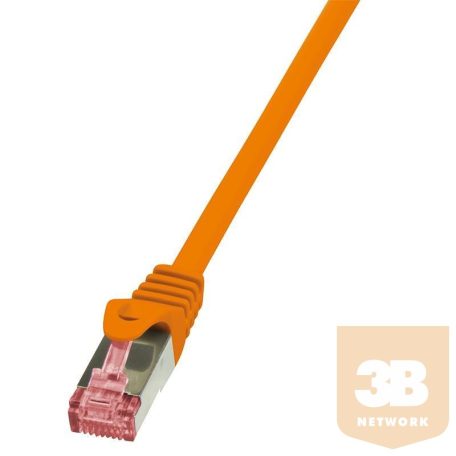 LOGILINK patch kábel, Cat.6 S/FTP PIMF PrimeLine narancssárga 0,50m