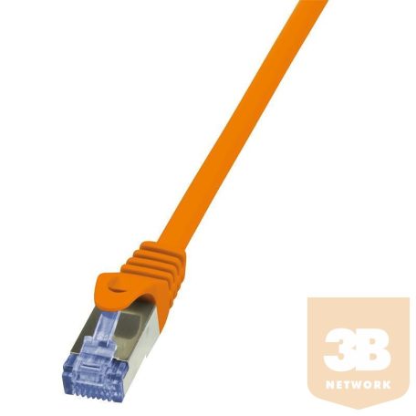 LOGILINK patch kábel, Cat.6 S/FTP PIMF PrimeLine narancssárga 1m