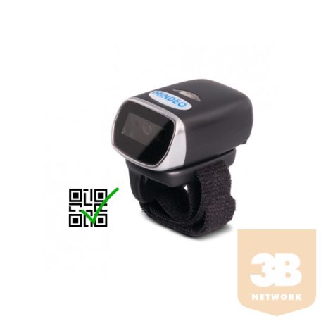 MINDEO CR40-2D kismértű, vezeték nélküli Bluetooth vonalkódolvasó, gyűrűs kialakítás, 1D&2D olvasás