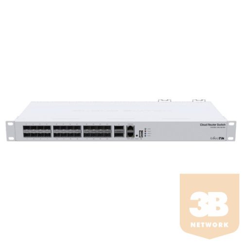 MIKROTIK Switch - CRS326-24S+2Q+RM - 1xGbitLAN, 24xSFP+, 2xQSFP+,  RouterOS / SwitchOS L5, Layer 3, Rackmountable