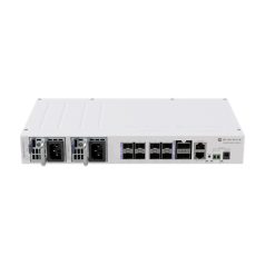   LAN/WIFI MikroTik CRS510-8XS-2XQ-IN rackbe szerelhető switch, 2x100Gbit QSFP28, 8x25Gbit SFP28 port, redundáns táp