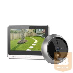   EZVIZ Beltéri WiFi-s ajtócsengő 106° kamerával DP2, 1080p, 4.3" kijelző, PIR mozgásérzékelés, microSD (256GB)