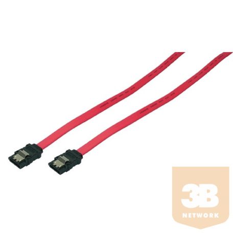 KAB LogiLink CS0008 2x apa S-ATA kábel - Piros - 0,9m