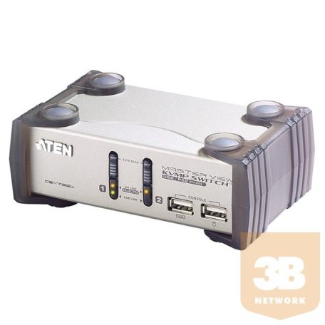 ATEN KVM Switch 2PC USB/AUDIO+kábelkészlet CS-1732A