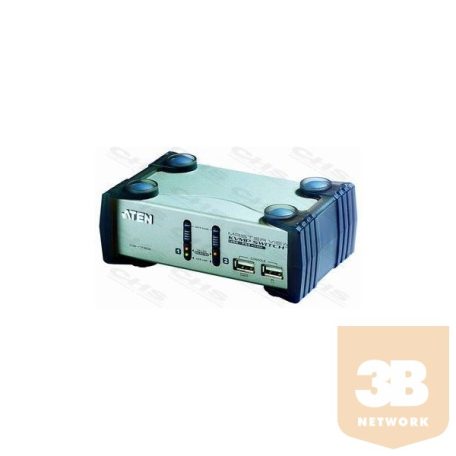 ATEN KVM Switch 2PC USB/AUDIO+kábelkészlet CS-1732B