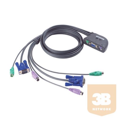 ATEN KVM Switch Easy KVM switch - 2PC PS/2 +kábelkészlet