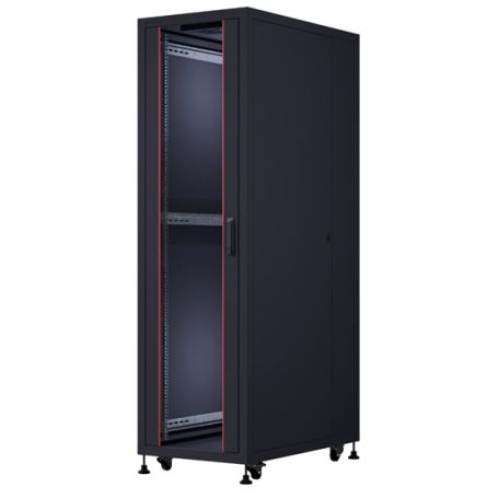 FORMRACK 20U Cosmoline 600x1000 19" szabadon álló rack szekrény - RAL9005 fekete