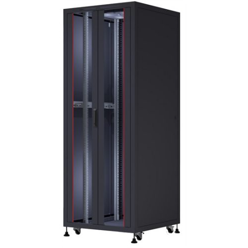 FORMRACK 36U Cosmoline 800x800 19" szabadon álló rack szekrény - RAL9005 fekete