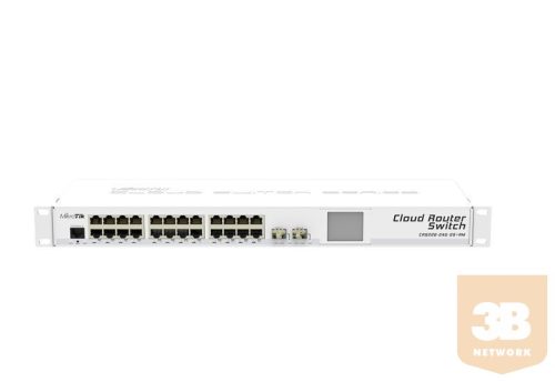 MikroTik CSS326-24G-2S+RM SwOS 24xGig LAN, 2xSFP+ 1.25/10GbE, Rack 19''