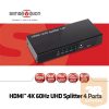 ADA Club3D HDMI 2.0 4K60Hz UHD Splitter 4 Ports