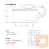 USB Club3D USB 3.1 4-Port Hub with Power Adapter