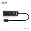 USB Club3D USB Type-C 3.2 Gen1 to 3 Ports USB Type-A with Gigabit Ethernet