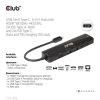 DOC Club3D USB Gen1 Type-C, 6-in-1 Hub with HDMI 8K30Hz-4K120Hz, 2xUSB Type-A, RJ45 and 2xUSB Type-C