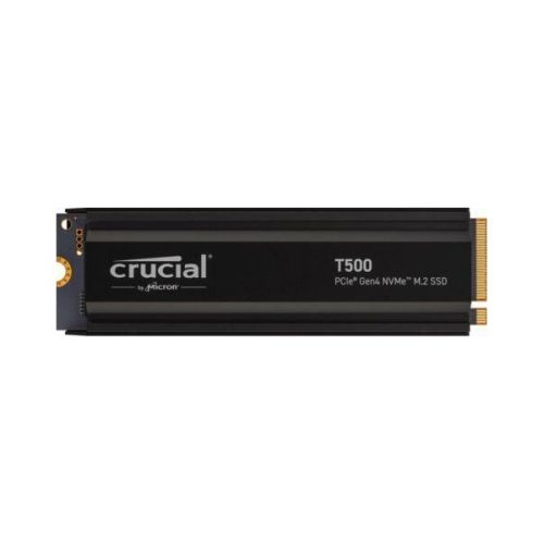 CRUCIAL SSD M.2 PCIe Gen4 NVMe 2TB T500 with heatsink