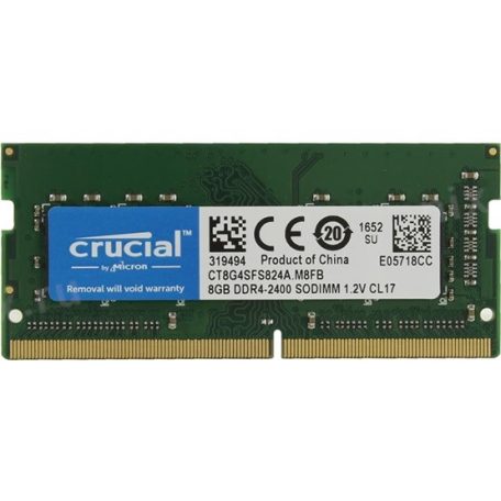 RAM Crucial Notebook DDR4 2400MHz 8GB CL17 1,2V