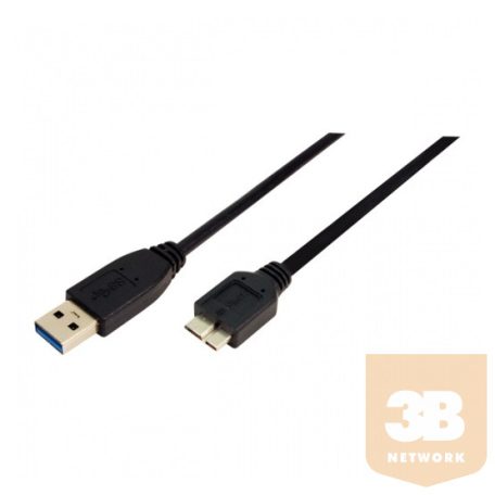 KAB LogiLink CU0028 USB 3.0 A - B Micro 2xapa csatlakozó kábel - 3m