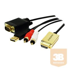 ADA LogiLink CV0052A HDMI - VGA + Audio átalakító