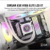 CORSAIR CPU hűtő iCUE H150i ELITE LCD XT (vízhűtés), 3 Ventilátoros, LGA 1700 támogatással, fehér