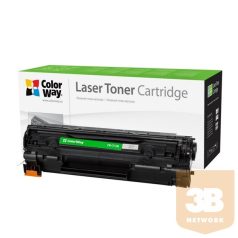   COLORWAY Standard Toner CW-C712M, 2000 oldal, Fekete - Can. 712/713; HP CB435A/CB436A