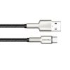 COLORWAY Kábel,  USB - Type-C (head metal) 2.4A 1m black (CW-CBUC046-BK)