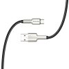 COLORWAY Kábel,  USB - Type-C (head metal) 2.4A 1m black (CW-CBUC046-BK)