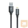 COLORWAY Kábel USB - Lightning, 1 m,fekete (CW-CBUL004-BK)