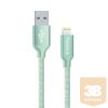 COLORWAY Kábel USB - Lightning, 1 m, menta CW-CBUL004-MT