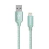 COLORWAY Kábel, USB Apple Lightning 2m 2.4A mint (CW-CBUL007-MT)