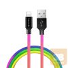 COLORWAY Kábel, Cable USB Apple Lightning (multicolor) 2.4A 1M (CW-CBUL016-MC)