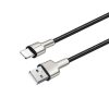 COLORWAY Kábel, USB - Apple Lightning (head metal) 2.4A 1m black (CW-CBUL046-BK)