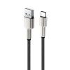 COLORWAY Kábel, USB - Apple Lightning (head metal) 2.4A 1m black (CW-CBUL046-BK)