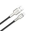 COLORWAY Kábel, USB - Apple Lightning (head metal) 2.4A 1m black (CW-CBUL046-BK)