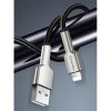 COLORWAY Kábel, USB - Apple Lightning (head metal) 2.4A 1m black (CW-CBUL046-BK)