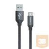 COLORWAY Kábel, Cable USB MicroUSB 1m 2.1A black (CW-CBUM002-BK)