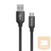 COLORWAY Kábel, Cable USB MicroUSB 2m 2.4A black (CW-CBUM009-BK)