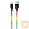 COLORWAY Kábel, Cable Colorway USB MicroUSB (multicolor) 2.4A 1M (CW-CBUM017-MC)