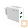 COLORWAY Hálózati töltő, AC Charger 2USB Quick Charge 3.0 (36W) white (CW-CHS017Q-WT)