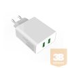 COLORWAY Hálózati töltő, AC Charger 2USB Quick Charge 3.0 (36W) white (CW-CHS017Q-WT)