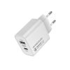 COLORWAY USB töltő adapter, (Type-C PD + USB QC3.0) (20W) V2 white