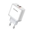 COLORWAY USB töltő adapter, Power Delivery Port PPS USB (Type-C PD + USB QC3.0) (45W) white (CW-CHS042PD-WT)