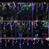 COLORWAY LED szalag, LED garland ColorWay Fringe 3mx0.6m 100Led (IP20) warm color USB