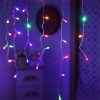 COLORWAY LED szalag, LED garland ColorWay Fringe 3mx0.6m 100Led (IP20) warm color USB