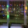 COLORWAY LED szalag, LED garland ColorWay Fringe 3mx0.6m 100Led (IP20) warm color USB