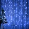 COLORWAY LED szalag, LED garland ColorWay curtain (curtain) 3x3m 300LED 220V blue color